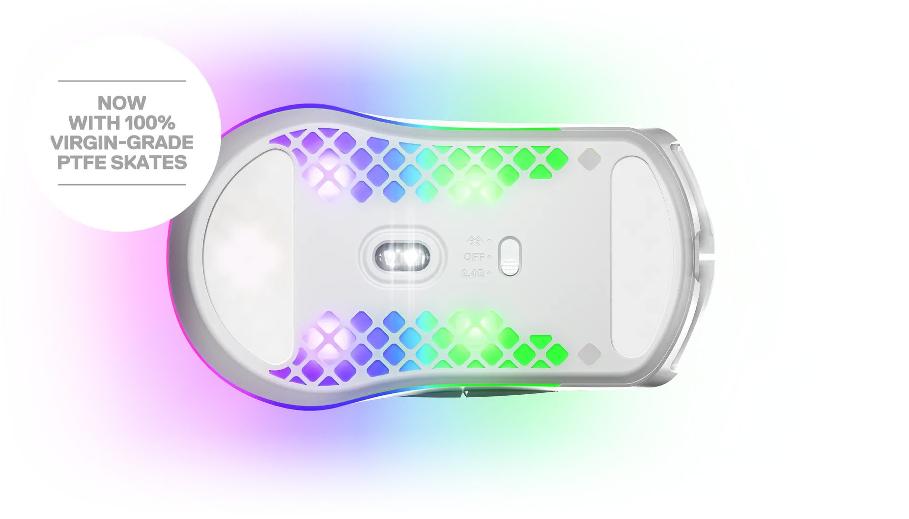 SteelSeries賽睿Aerox 3 Snow超輕量無線滑鼠