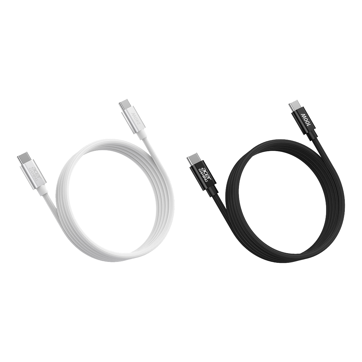 USB-C to USB-C珪膠編織線1.2M-黑