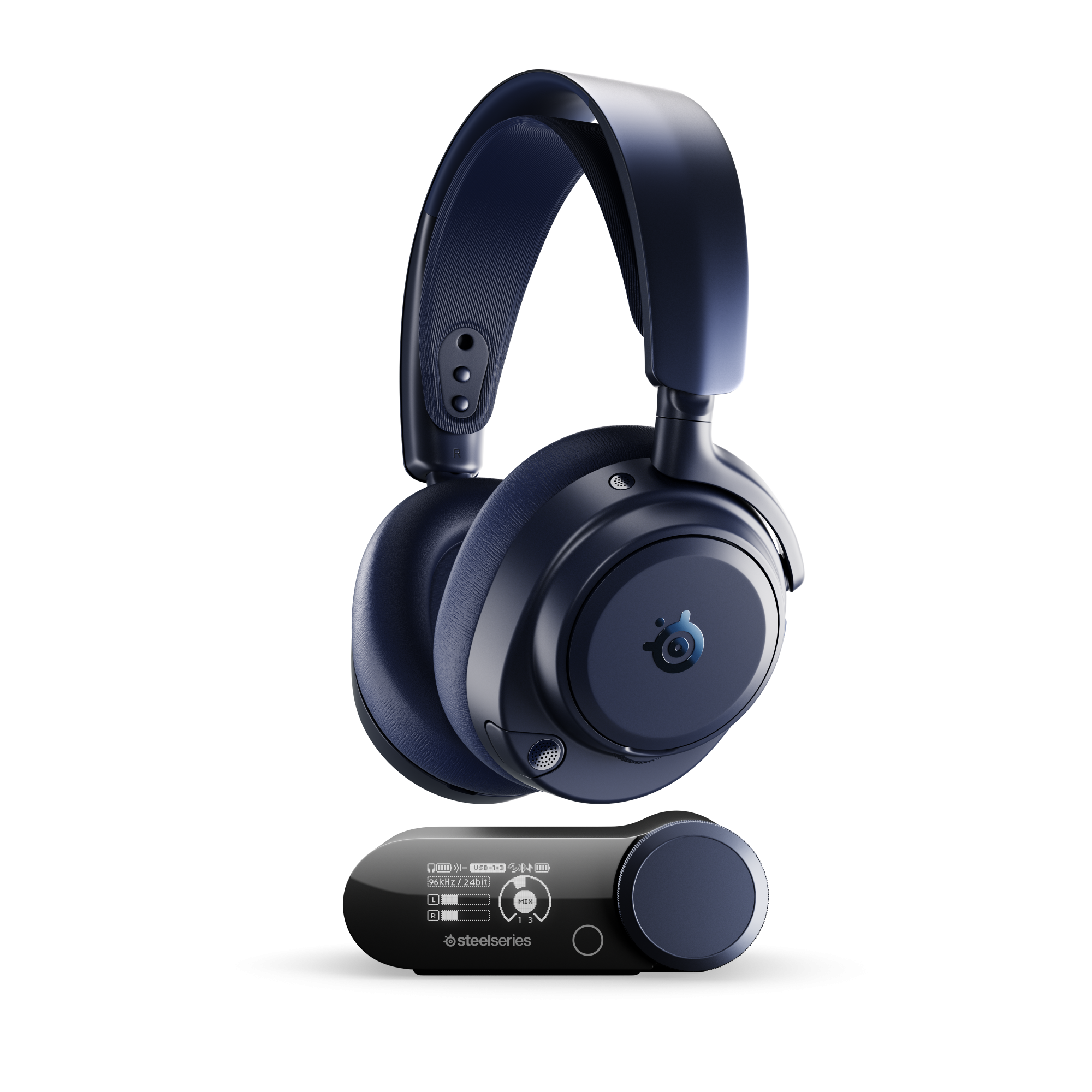 SteelSeries賽睿Arctis Nova Pro Omni無線電競耳機麥克風-午夜藍
