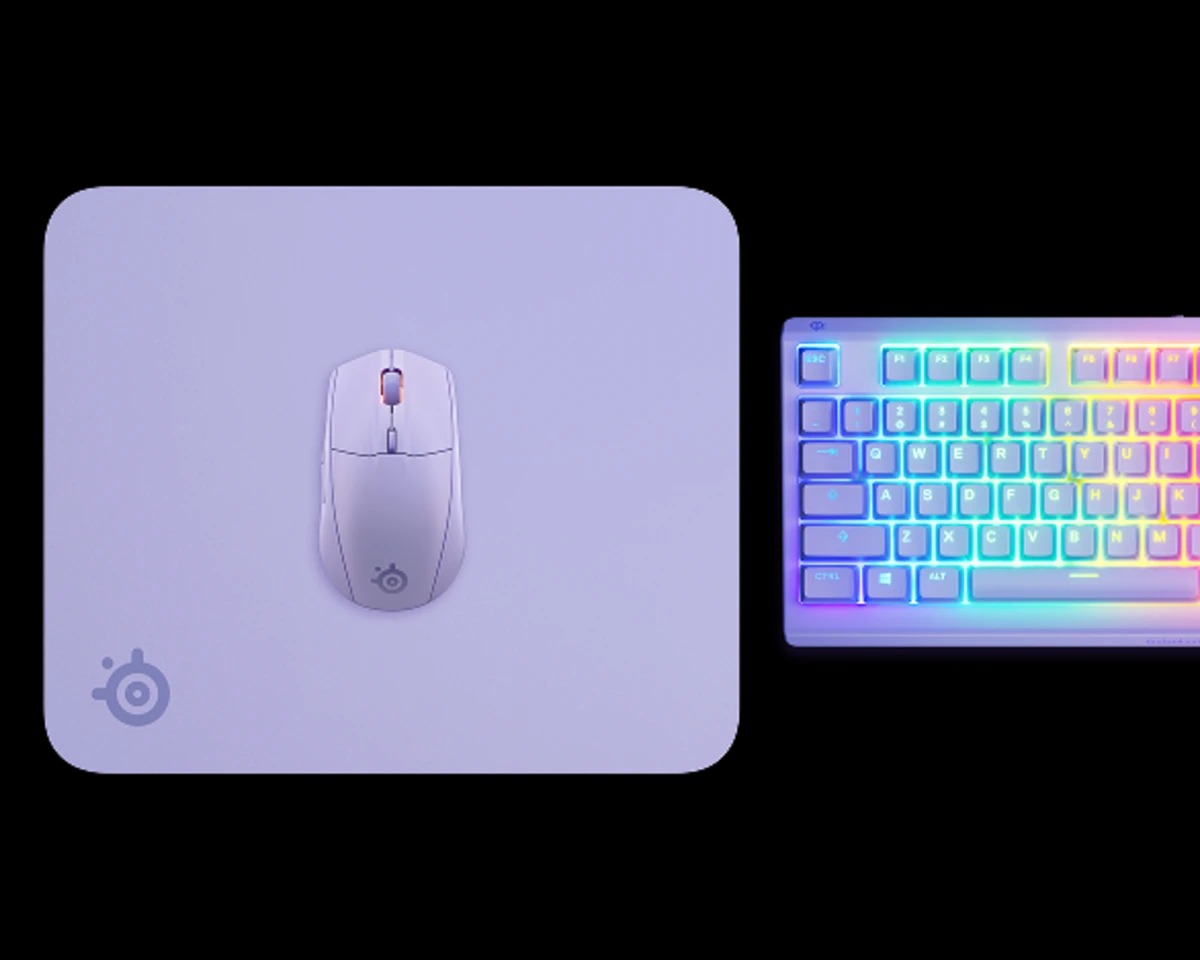 SteelSeries賽睿QcK電競鼠墊Medium-夢澈紫