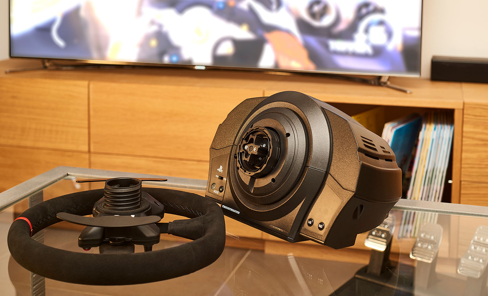 THRUSTMASTER 599XX EVO 30 Wheel Add-On Alcantara Edition 方向盤