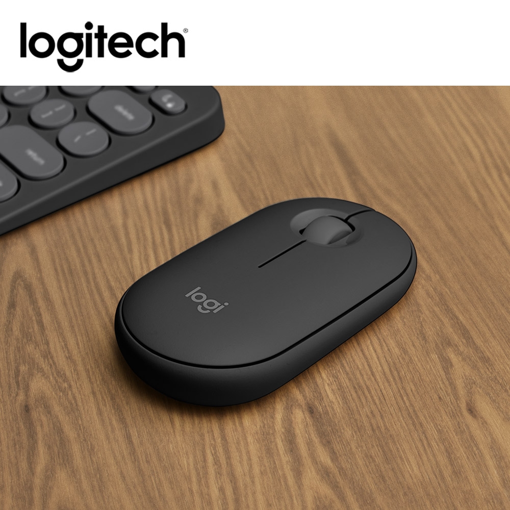 Logitech羅技 M350s 無線藍牙滑鼠 - 石墨灰