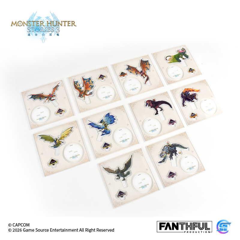 Fanthful《魔物獵人物語3 : 命運雙龍》 壓克力立牌盲盒 [隨行獸]【整盒全10款】 ( 預購 5.8 發售 )