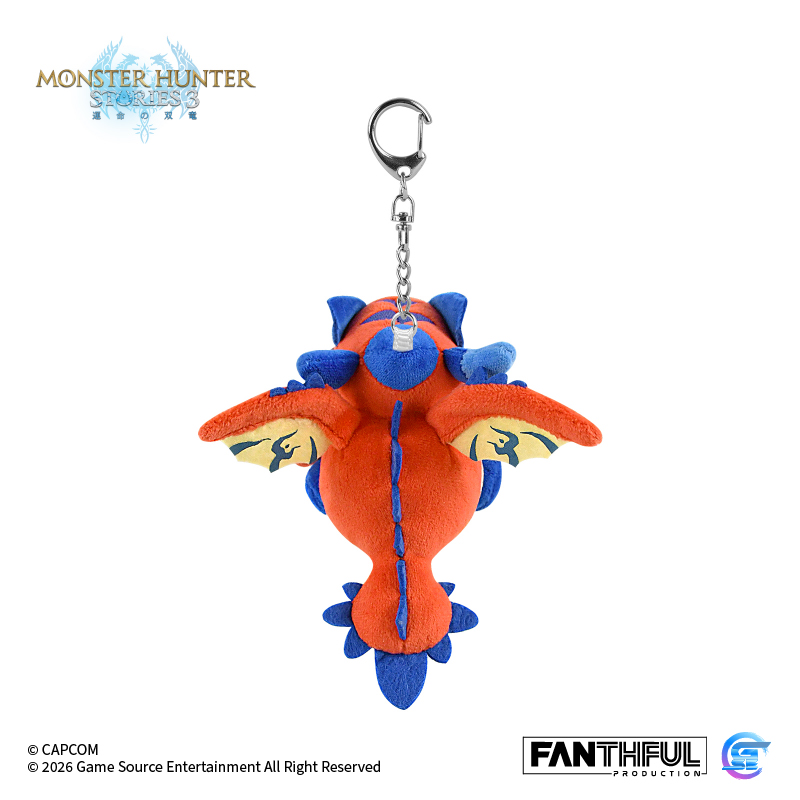 Fanthful《魔物獵人物語3 : 命運雙龍》 毛絨吊飾 [火龍擂斯] (預購5.8發售)