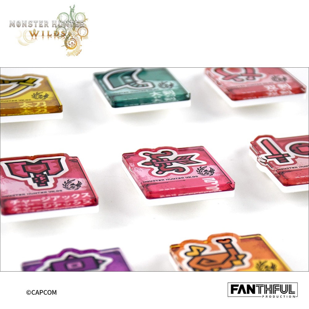 ⟪魔物獵人 荒野⟫-武器壓克力別針徽章盲盒 [整盒14款]