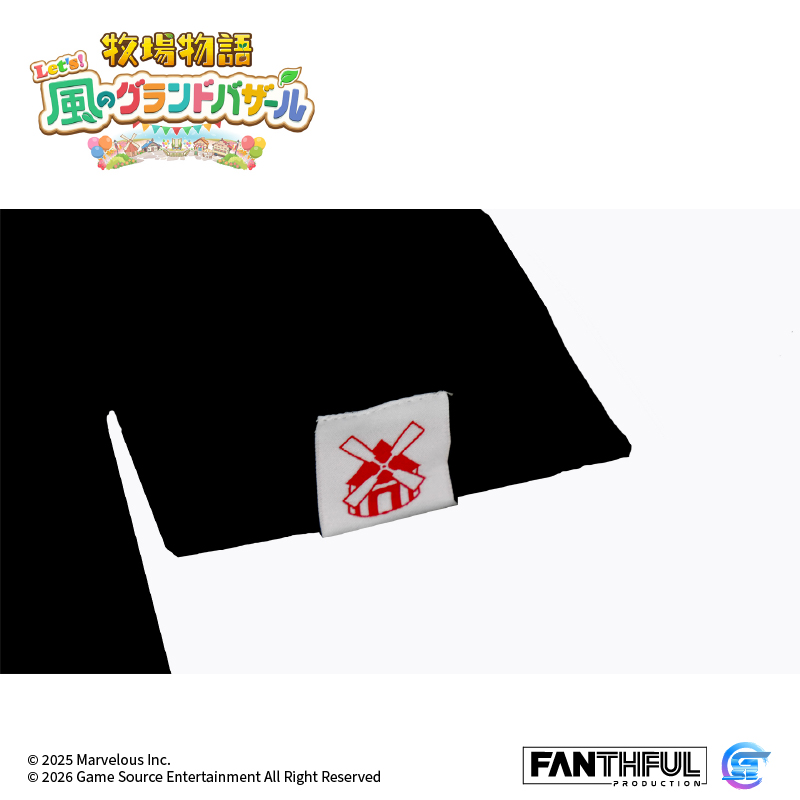 《牧場物語來吧！風之繁華市集》主題T恤-黑色-M