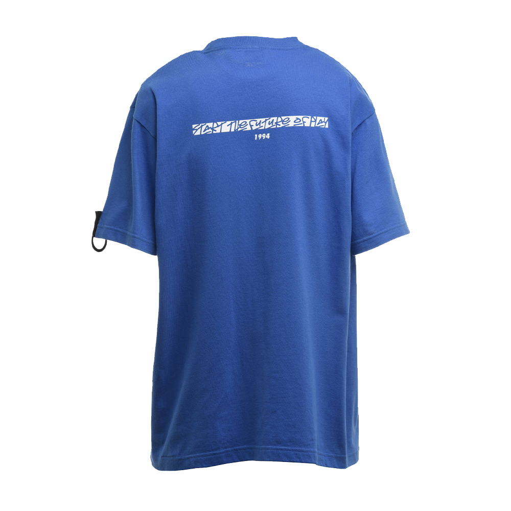 PlayStation噴繪藝術T恤-藍-L