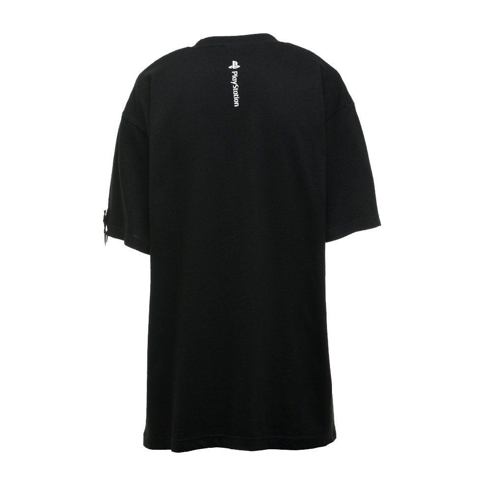 PlayStation90 年代風格正面印花T恤-黑-M