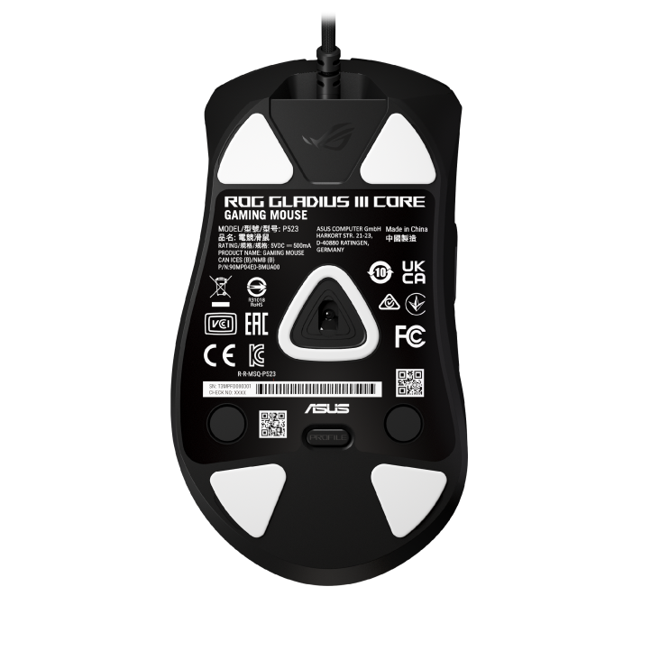 華碩Gladius III Core電競滑鼠-黑