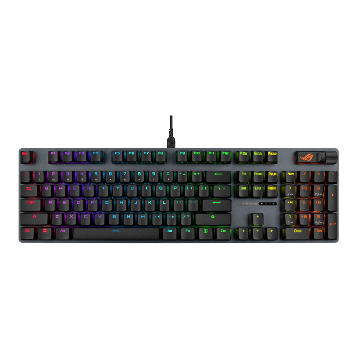華碩ROG STRIX SCOPE II X 電競有線鍵盤-風暴軸