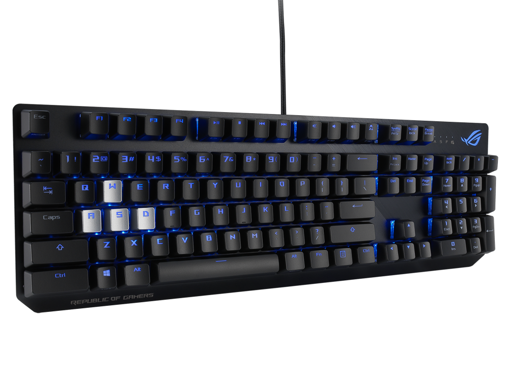 華碩ROG SCOPE NX電競有線鍵盤-青軸